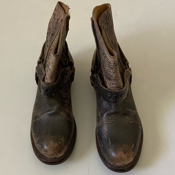 BED|STU Distressed Ankle Boots - Picture 3 of 7